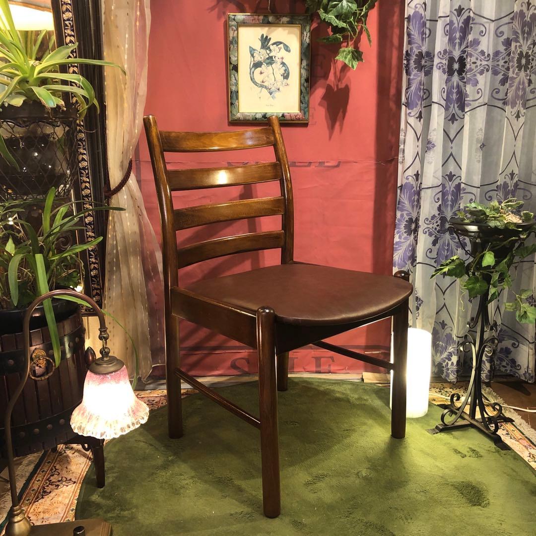 L ２70’s オールド　コロニアル ブナ無垢材　チェア