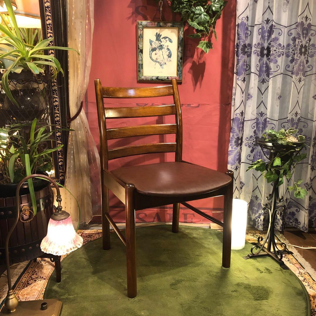 L ２70’s オールド　コロニアル ブナ無垢材　チェア