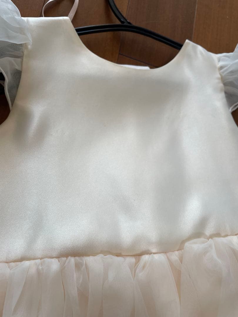 ドレスコ フリルスリーブドレス 発表会 130センチ ピンク ベージュ