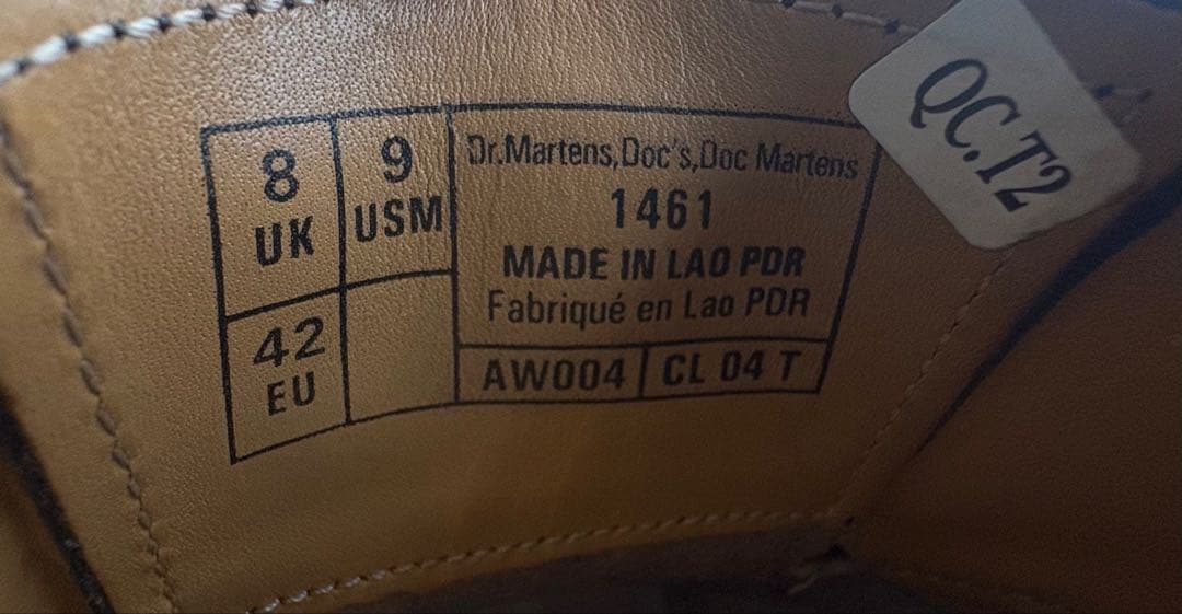 Dr. Martens 3ホールレザーシューズ メンズ　UK8(27cm)