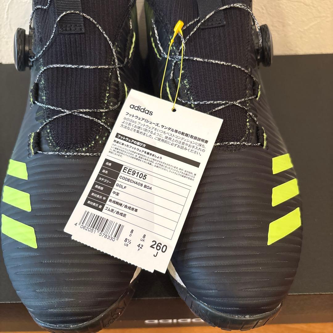 adidas ゴルフシューズ コードカオスBOA 26cm 新品未使用 タグ付き