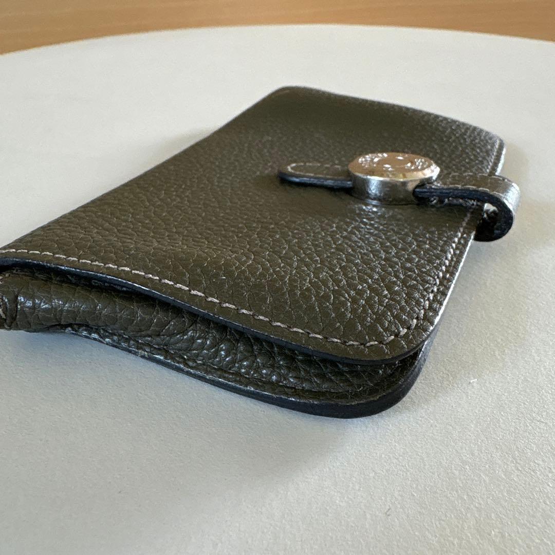 エルメス　ドゴン　キーケース　ケース　オリーブグリーン　シルバー金具