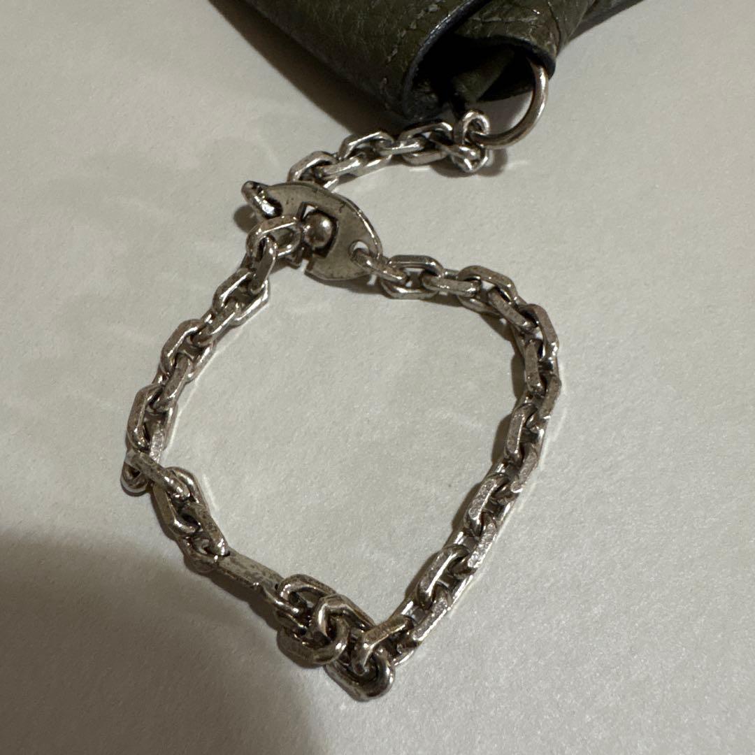 エルメス　ドゴン　キーケース　ケース　オリーブグリーン　シルバー金具