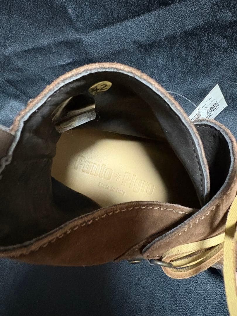 【新品】Punto Pigro メンズ　ブーツ　靴 サイズ42 プントピグロ