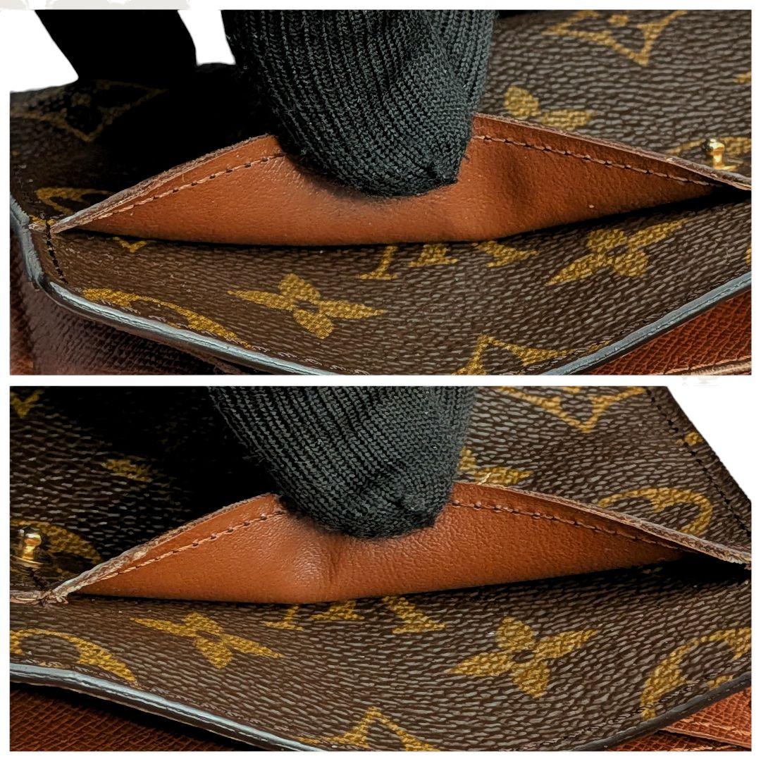 【外観美】ルイヴィトン モノグラム ポシェット ポルトモネ クレディ 長財布