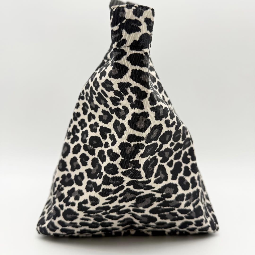 【極美品】エルベシャプリエ 1027F ナイロン舟型トートバッグMパンサーブラン