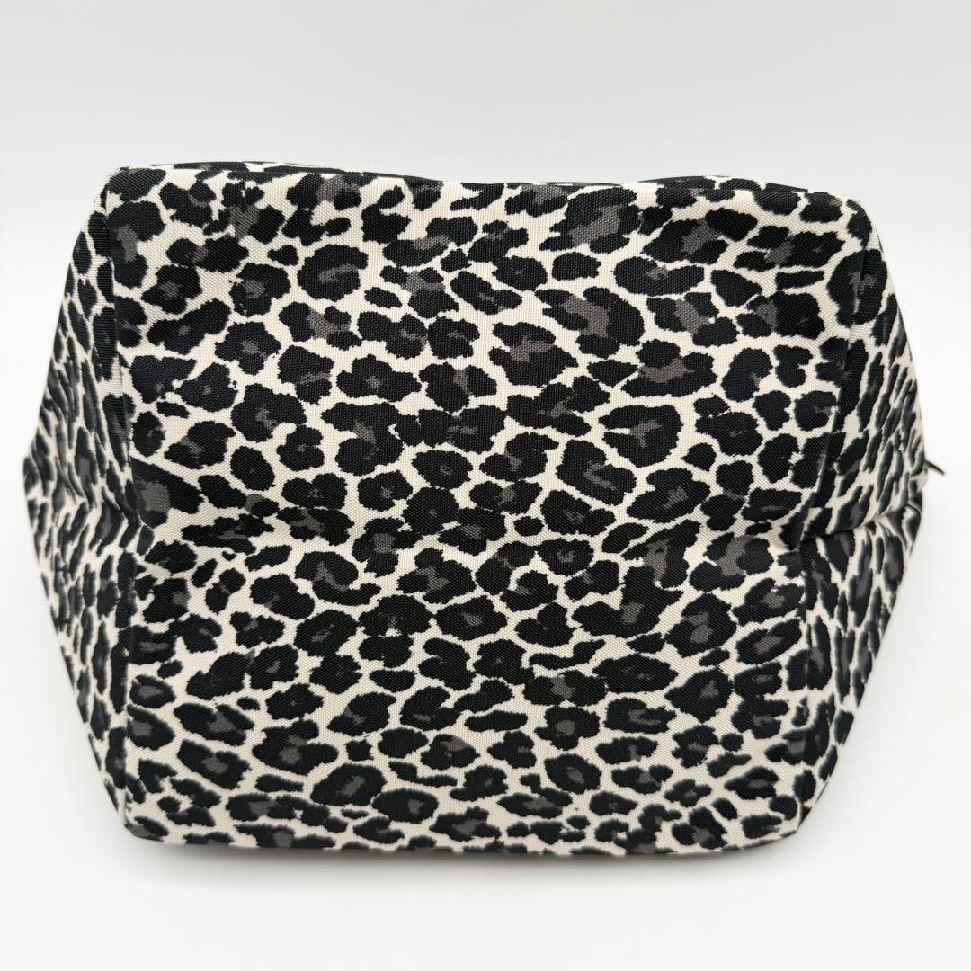 【極美品】エルベシャプリエ 1027F ナイロン舟型トートバッグMパンサーブラン