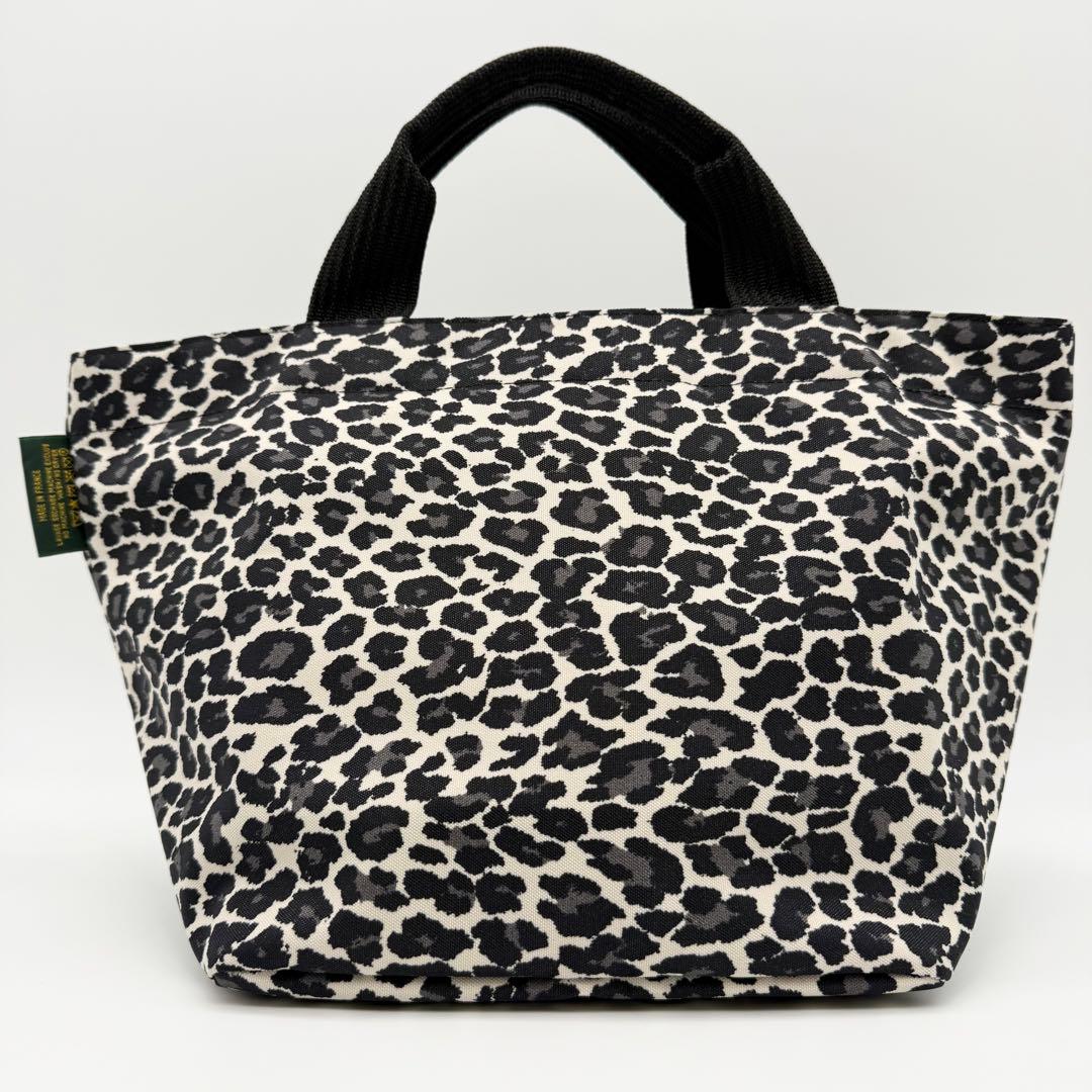 【極美品】エルベシャプリエ 1027F ナイロン舟型トートバッグMパンサーブラン