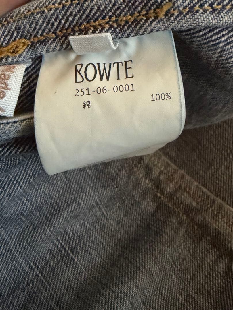 bowte2025ssシーアイランドコットンデニムJK size0