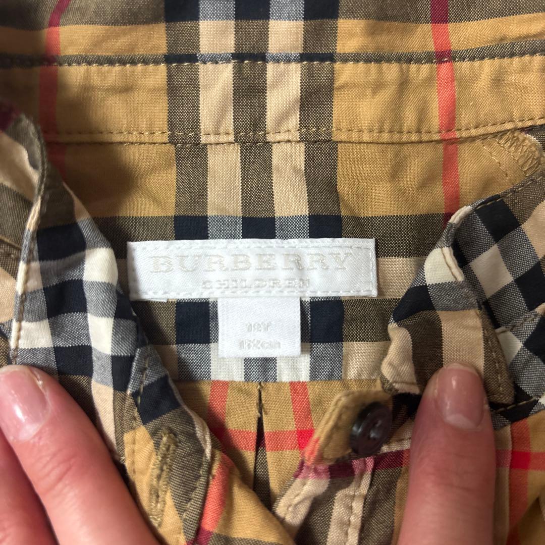 バーバリー　Burberry チェック　シャツワンピース　150cm