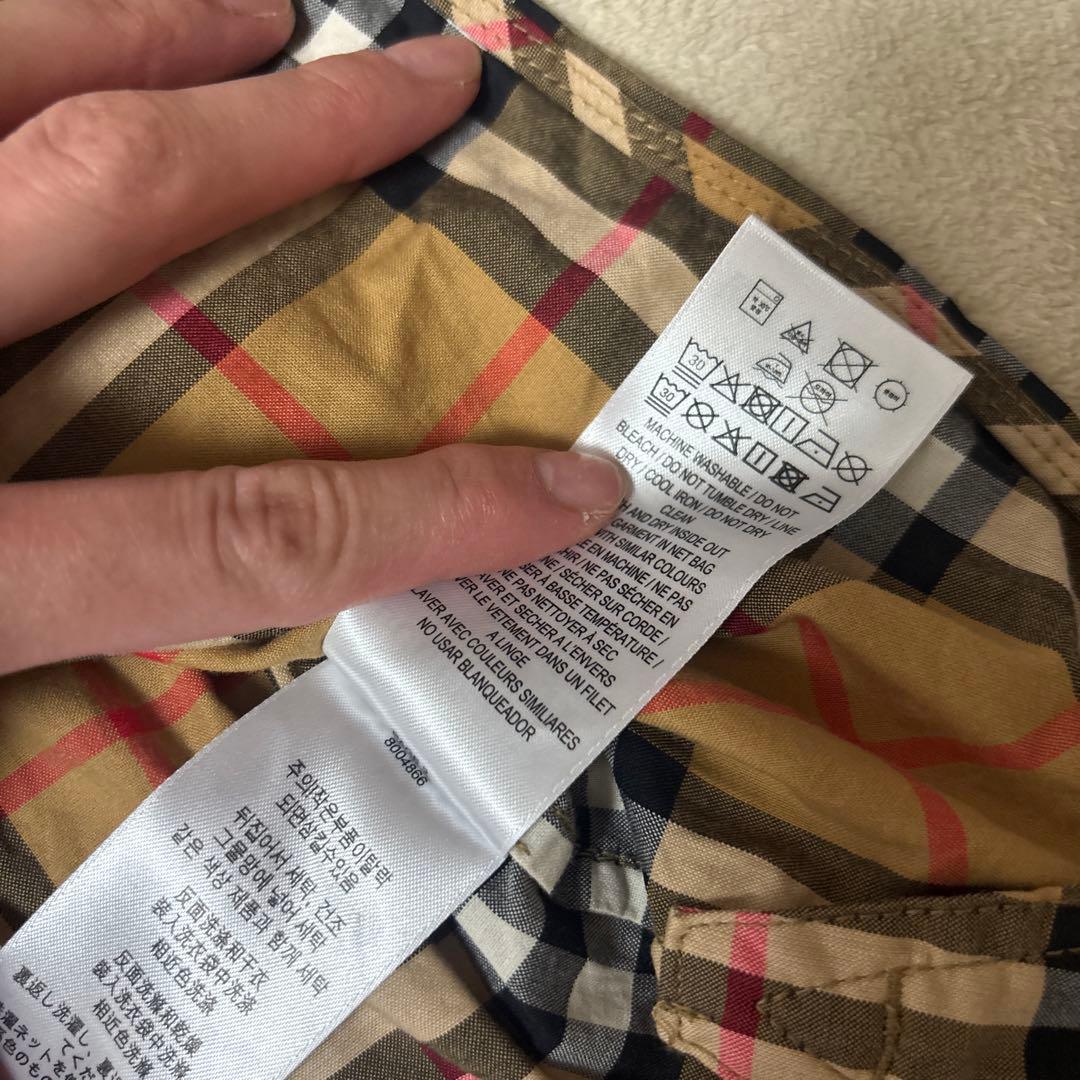 バーバリー　Burberry チェック　シャツワンピース　150cm