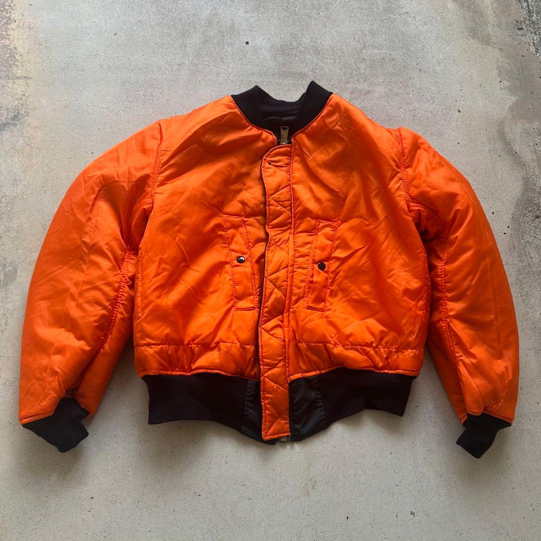 80〜90s Alpha Industries ma-1 Black USA製