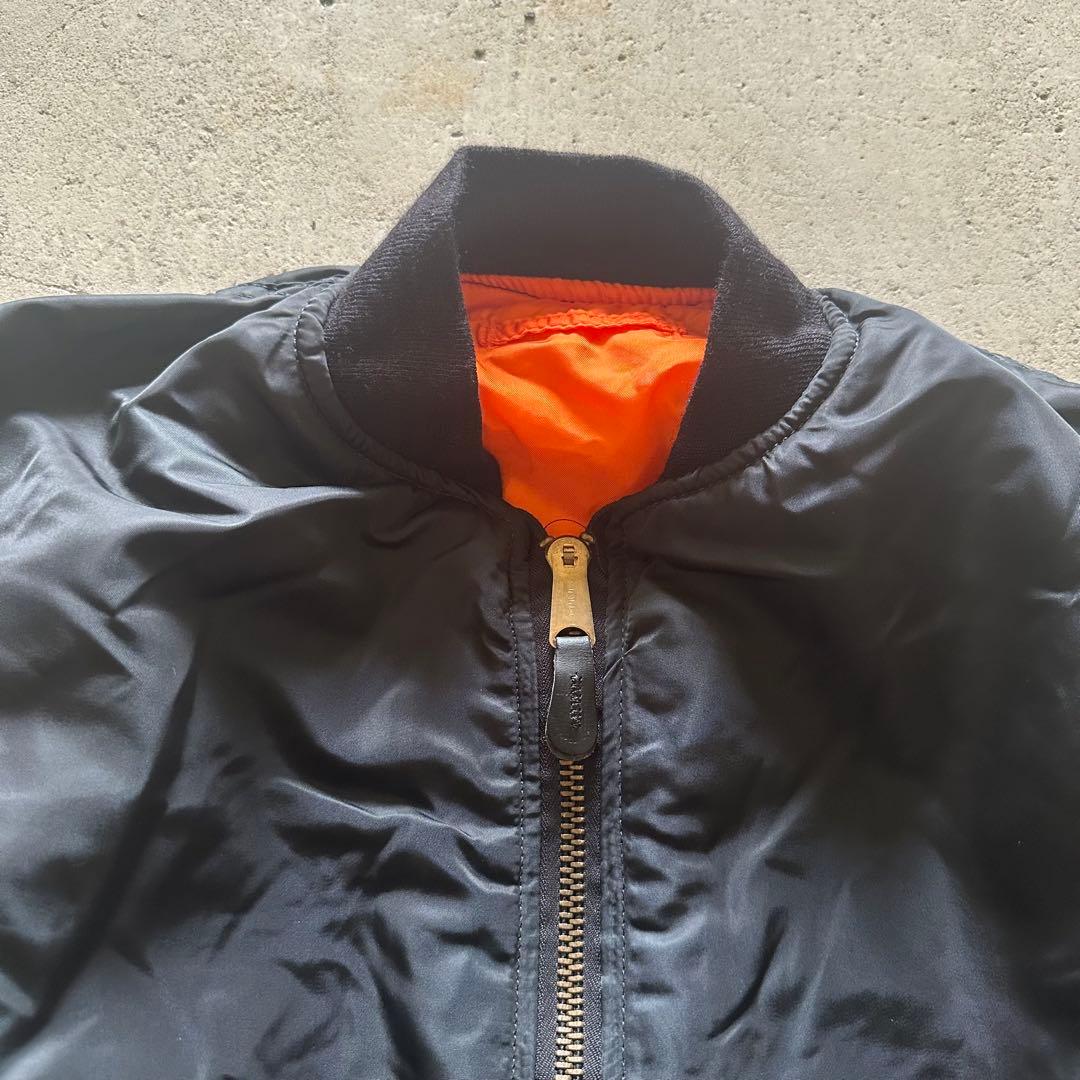 80〜90s Alpha Industries ma-1 Black USA製