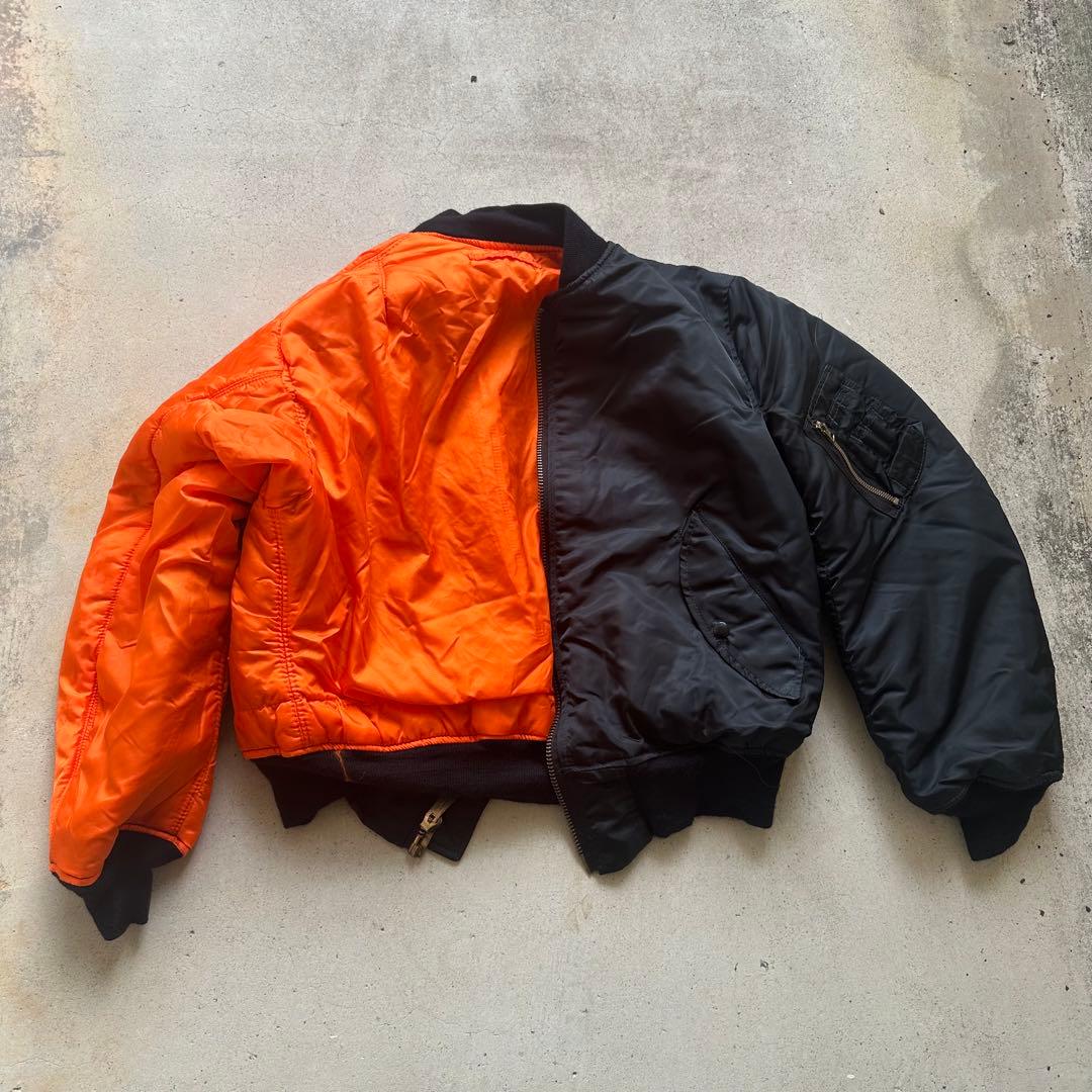 80〜90s Alpha Industries ma-1 Black USA製