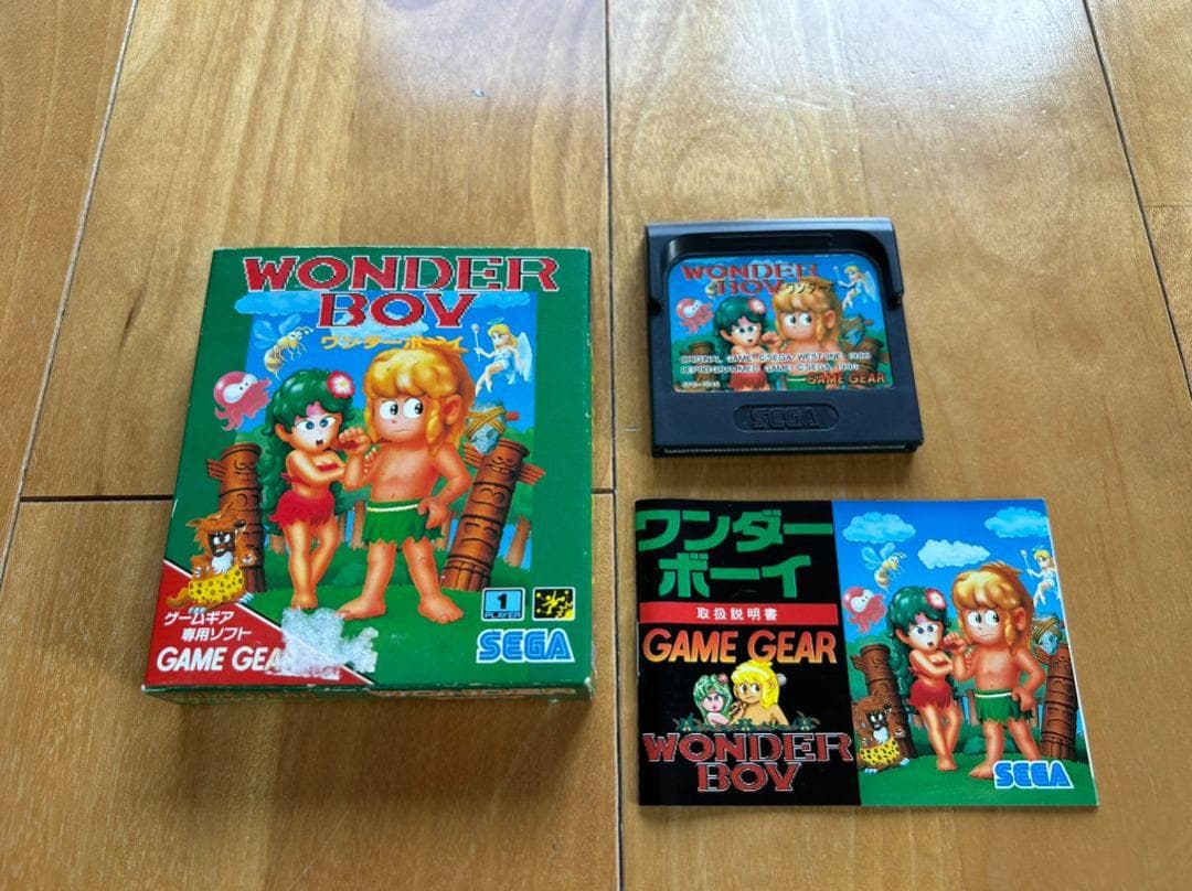 美品 ワンダーボーイ ゲームギア GameGear WonderBoy 完全品！