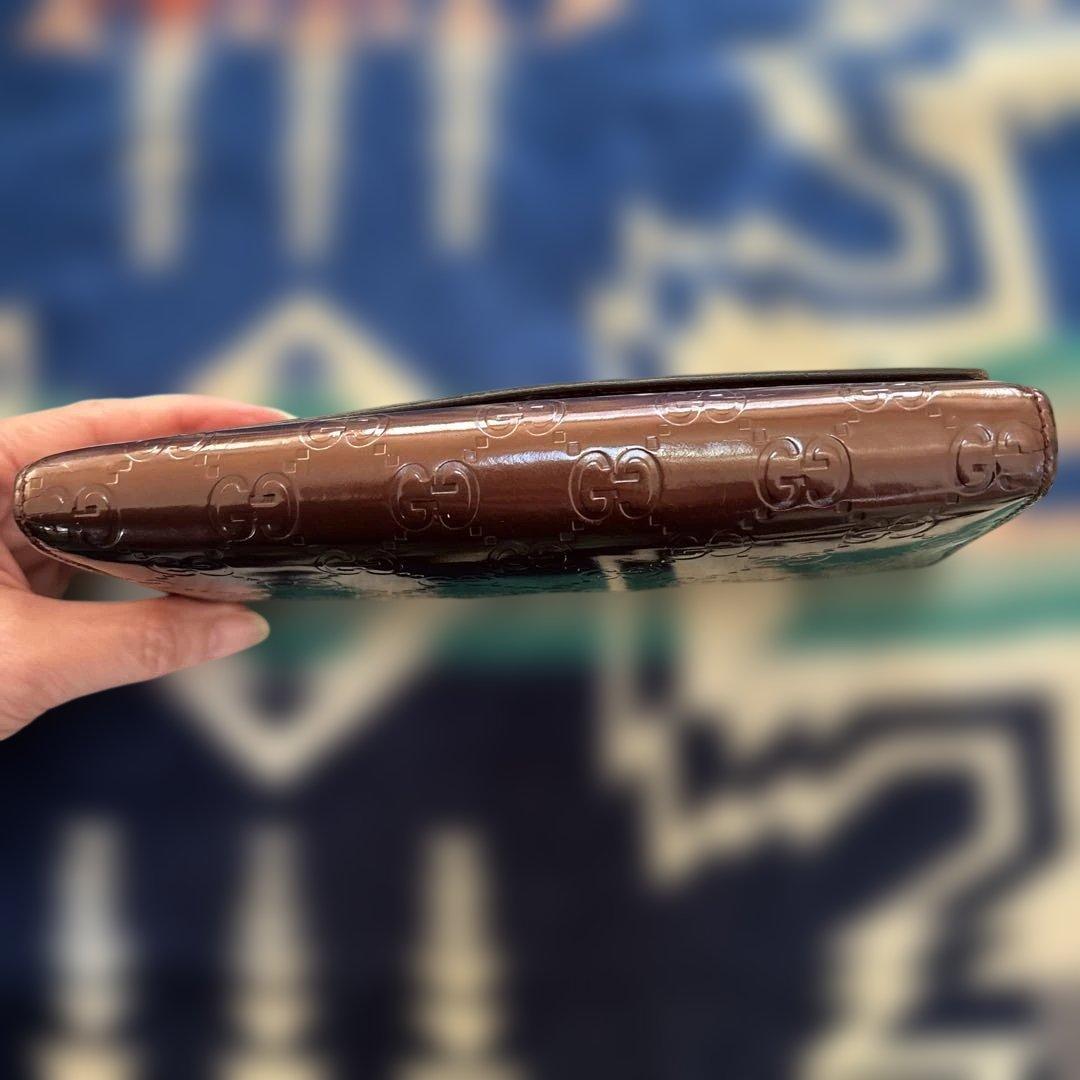 GUCCI GGパターン ボルドー長財布