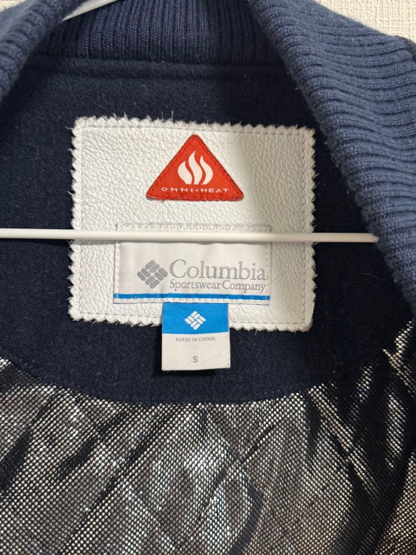 Columbia OMNI-HEAT スタジャン S ネイビー/ホワイト