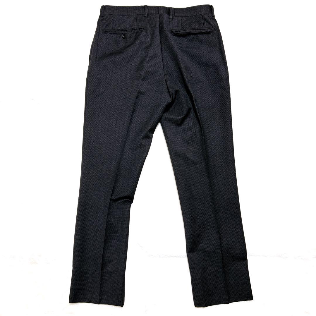 美品✨ スーツセレクト 3ピース スーツ ブラック チェック A5 黒 ビジネス