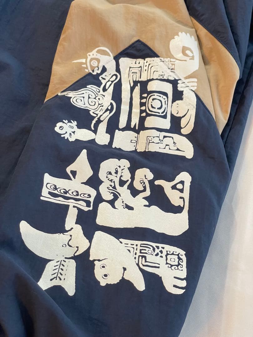 Eve 花嵐 Zip up jacket ジャケット ネイビー naby L