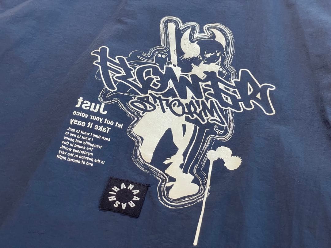 Eve 花嵐 Zip up jacket ジャケット ネイビー naby L