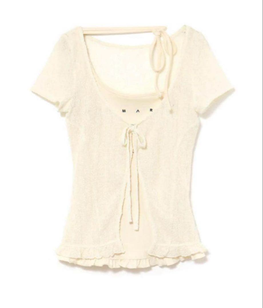 本日発送 ANDMARY Claire set tops ivory