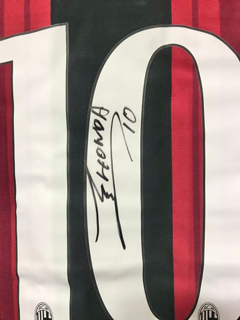 NECO／W　新品 ACミラン10 本田圭佑選手直筆サイン入りユニフォーム