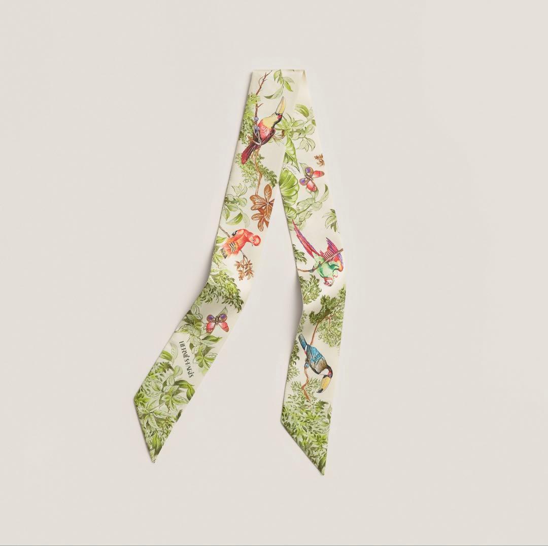 値下げ！新品　エルメス　ツイリー 《赤道直下》　グリーン　26春夏　最新作　希少