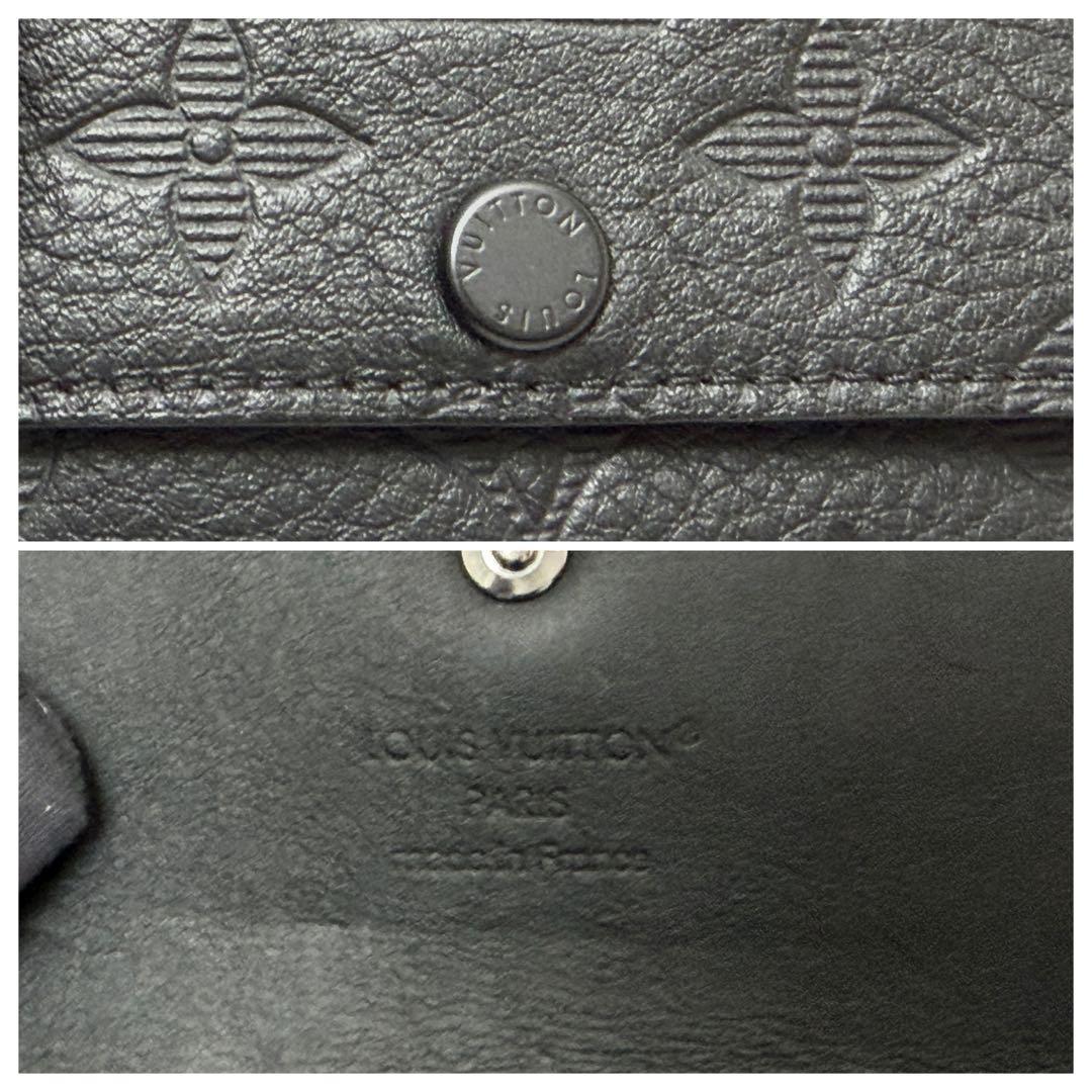 ルイヴィトン キーケース ミュルティクレ 6 モノグラム・シャドウ 現行品 黒