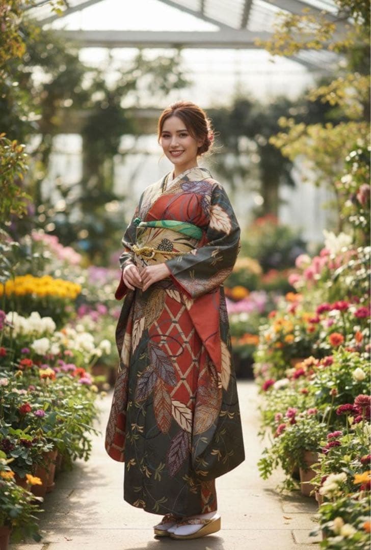 振袖フルセット✨振袖、帯、帯揚げ、帯締めと飾り、半衿用リボン、重ね襟とリボン✨