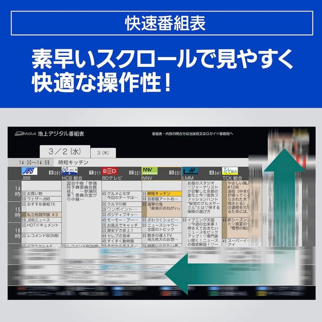 Panasonic DMR-4T103 ブルーレイディスクレコーダー