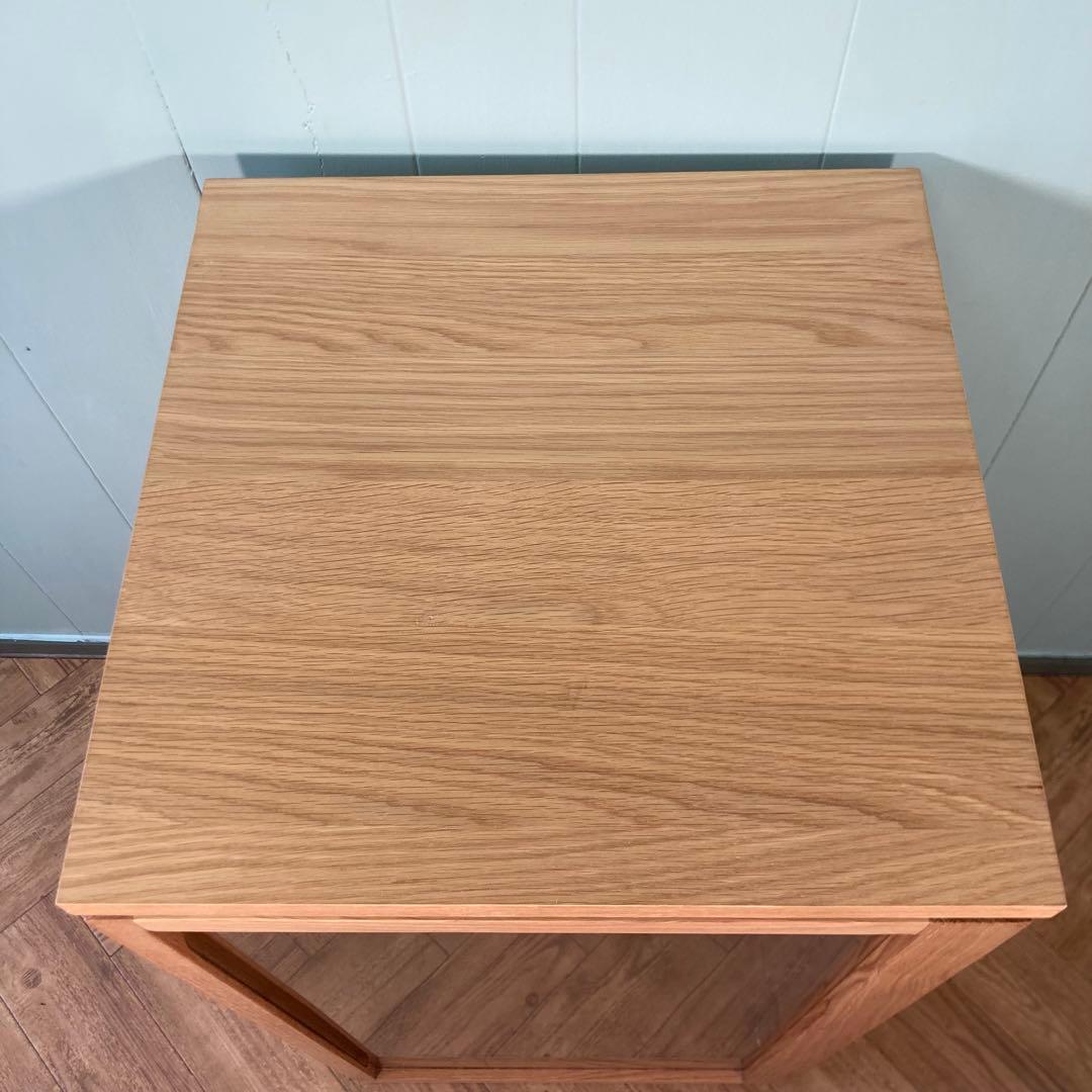 【美品級】無印良品　木製キャビネット　ガラス扉　スリム