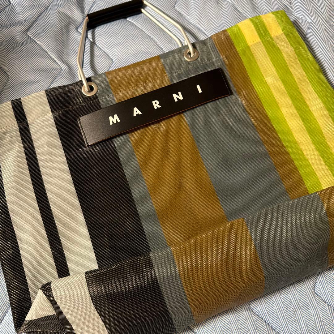 MARNI ストライプトートバッグ　未使用品
