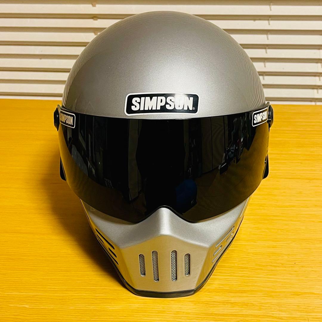 【美品】SIMPSON M30 シルバー 62cm スモークシールド装着