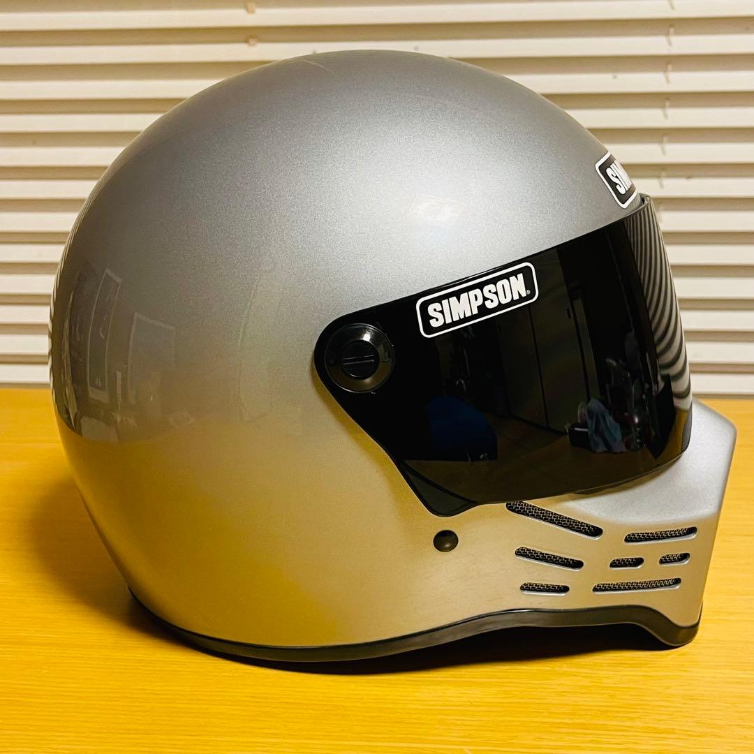 【美品】SIMPSON M30 シルバー 62cm スモークシールド装着