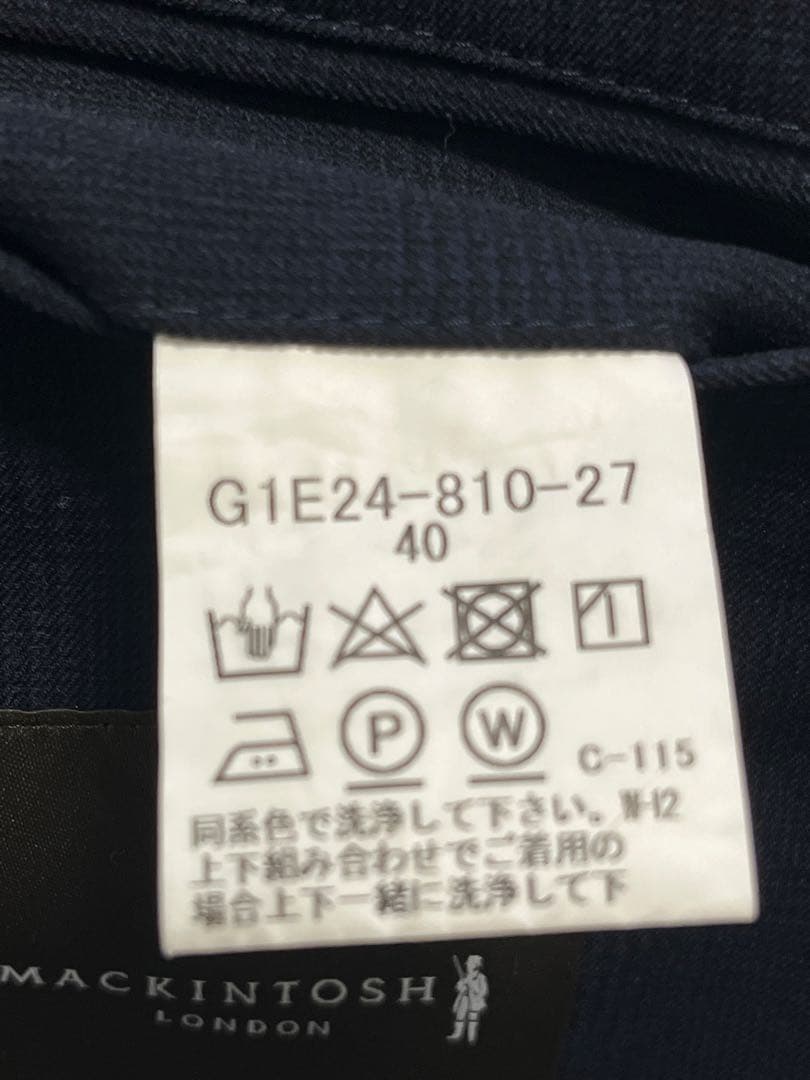 マッキントッシュロンドン　メンズ セットアップ スーツ SIZE40