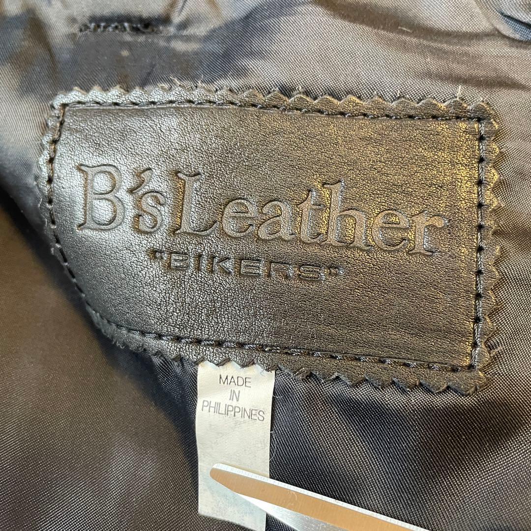【Jkon 】B's Leather 牛革パンツ　革パン　XL ブラック