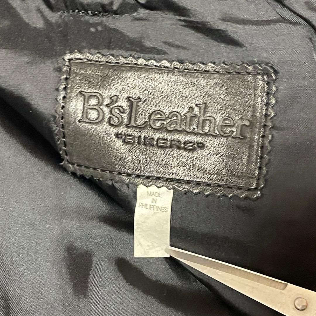 【Jkon 】B's Leather 牛革パンツ　革パン　XL ブラック