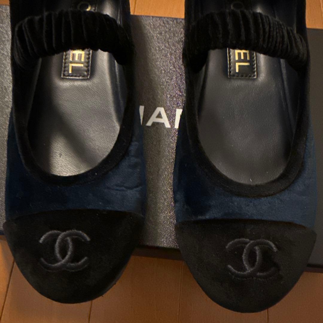シャネル　CHANEL メリージェーン　フラットシューズ　36
