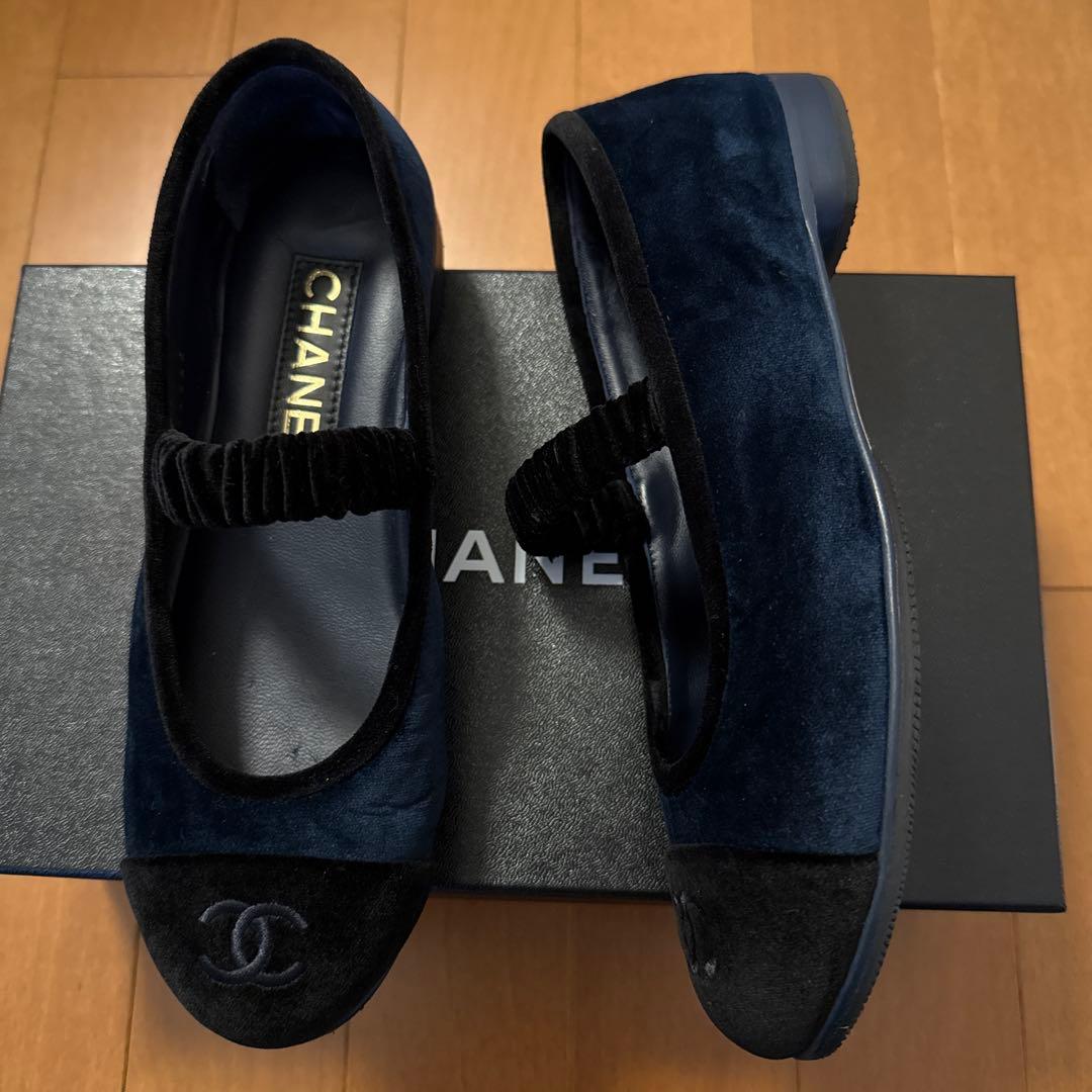 シャネル　CHANEL メリージェーン　フラットシューズ　36