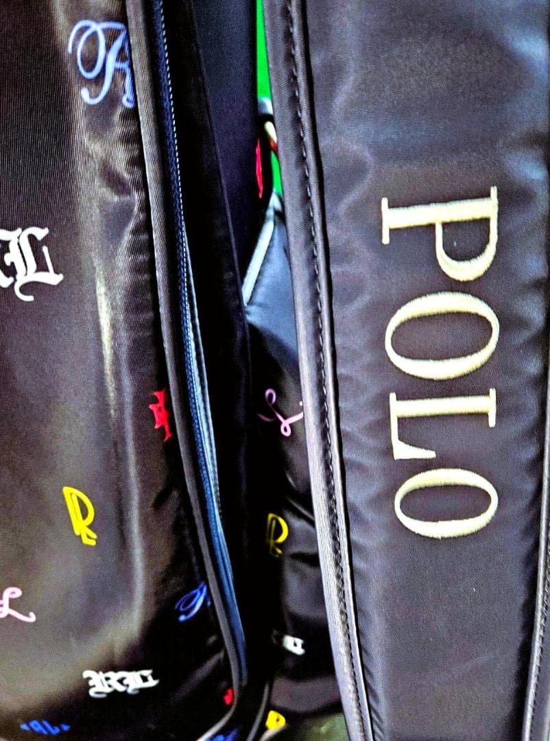 501超美品Polo マルチカラーゴルフバッグ