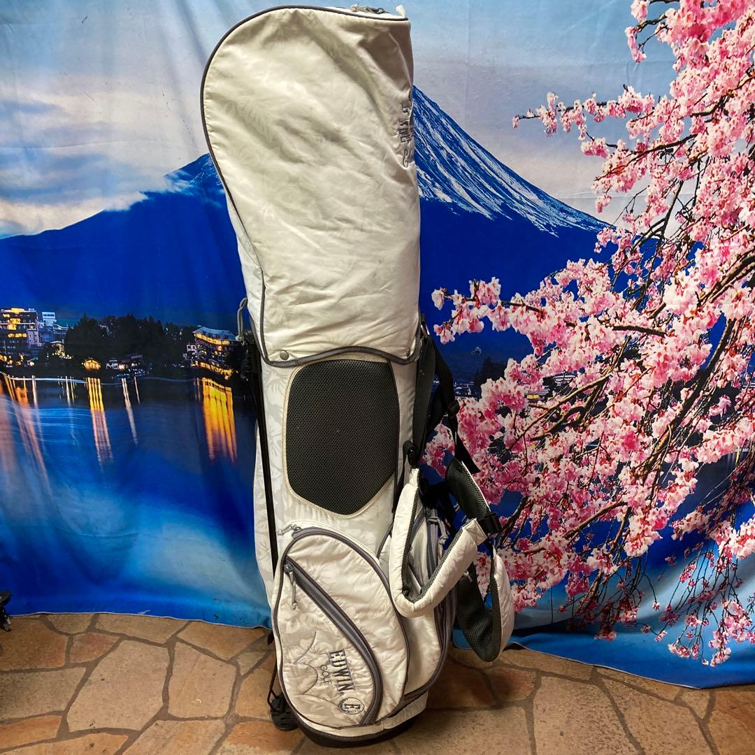 寶BU-1092 EDWIN スタンド式 キャディバッグ ホワイト