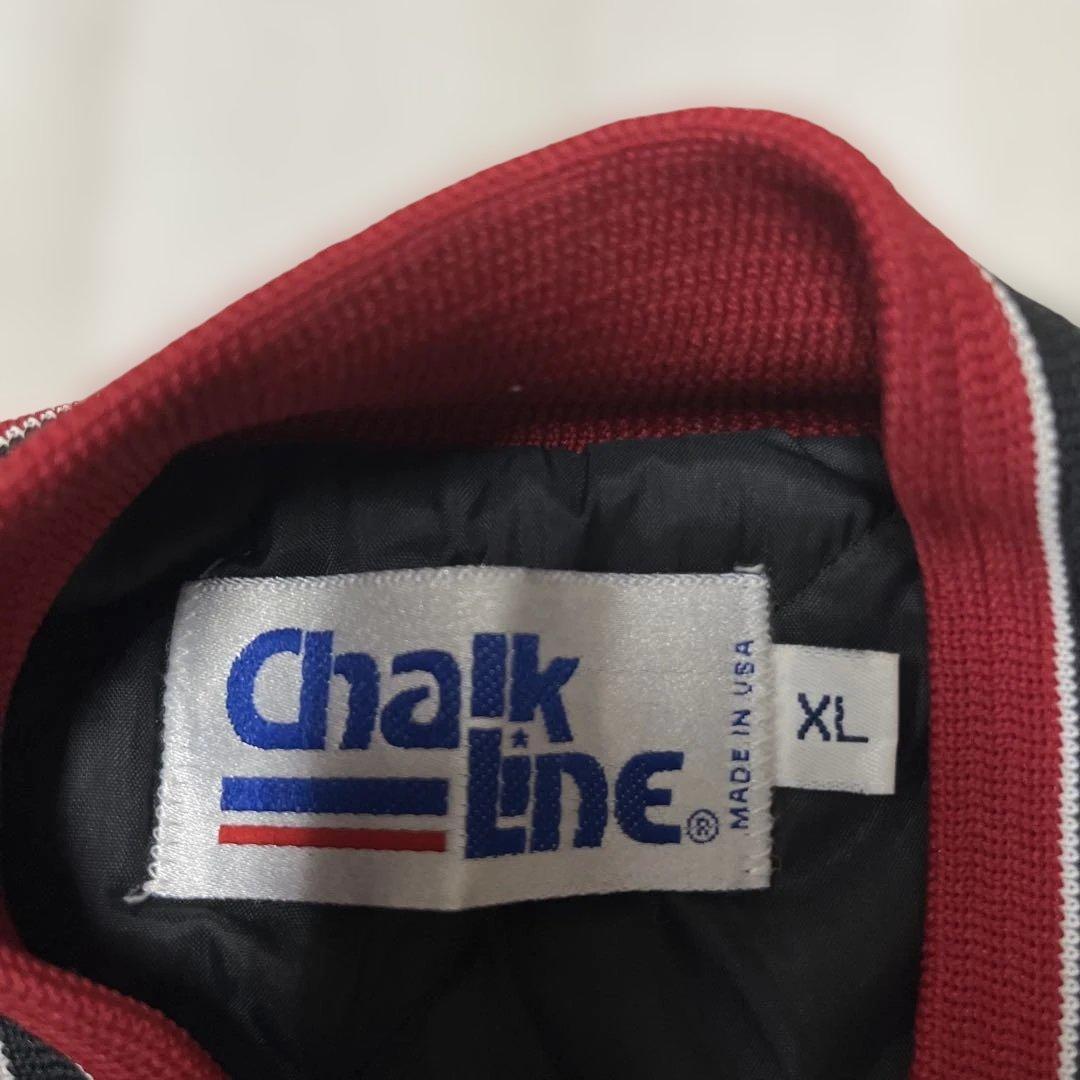 値下げ 90s シカゴブルズ チョークライン Chalk USA製 スタジャン