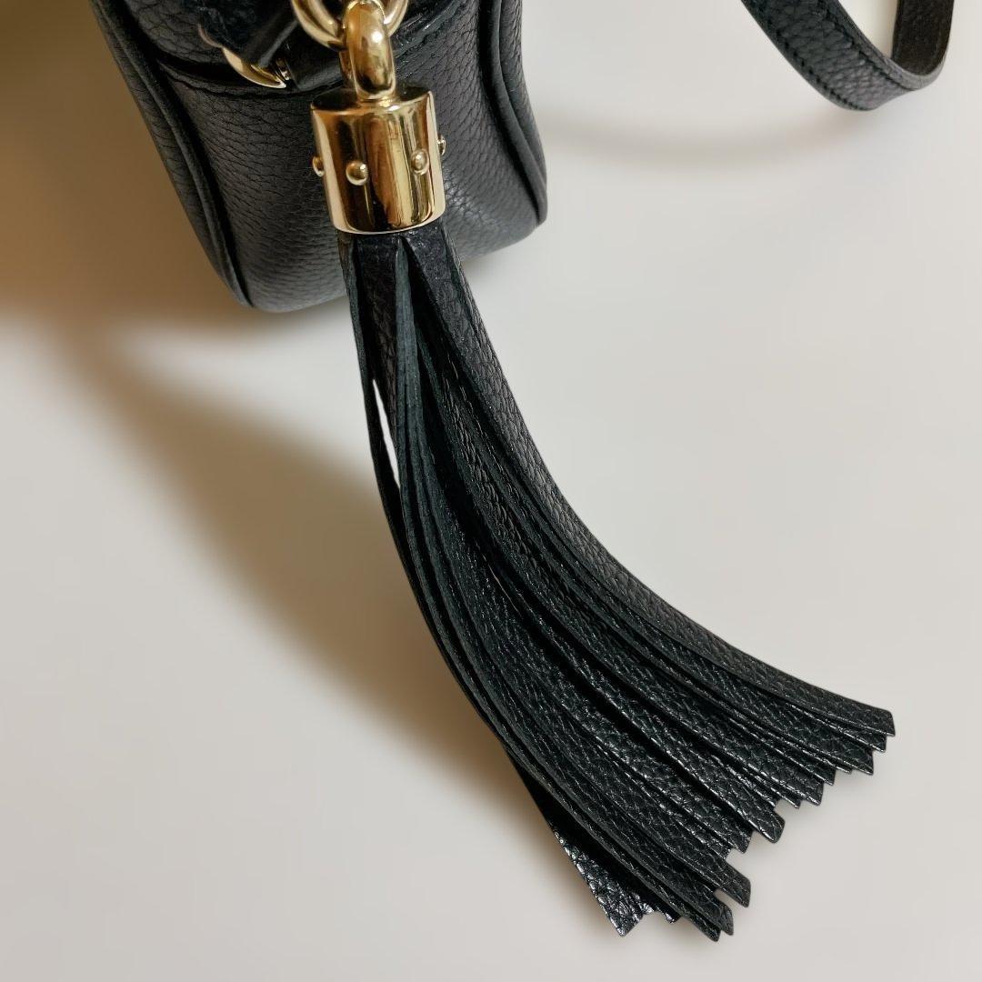 【mia 】GUCCI ソーホーディスコバッグ　ショルダーバッグ　黒