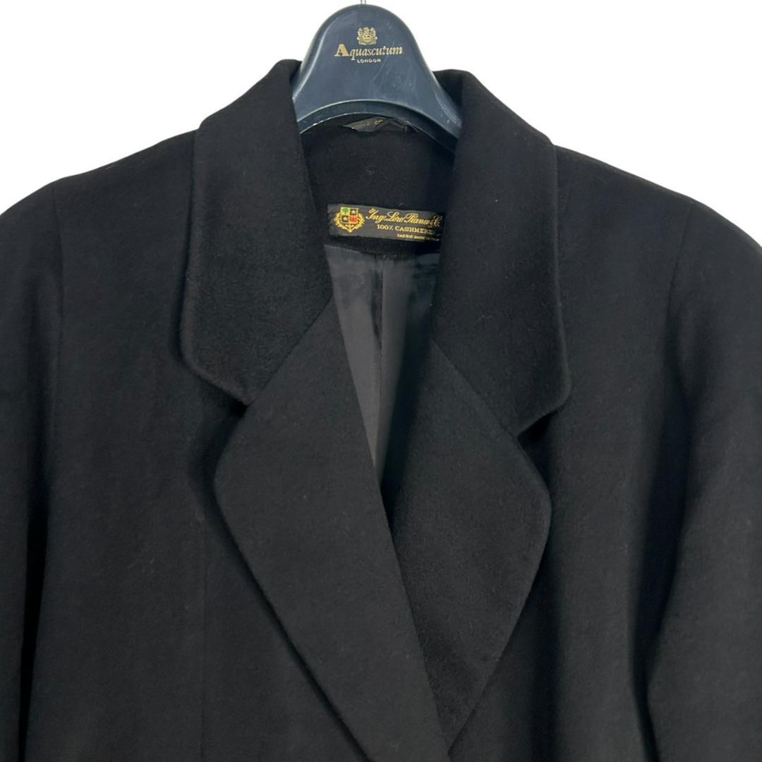 ロロピアーナ　カシミヤ100%　チェスターコート　ブラック　レディース　フリー