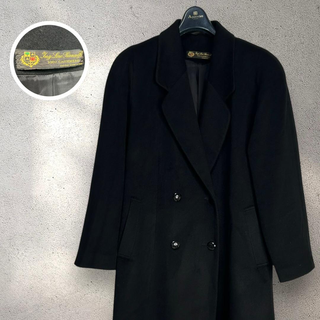 ロロピアーナ　カシミヤ100%　チェスターコート　ブラック　レディース　フリー