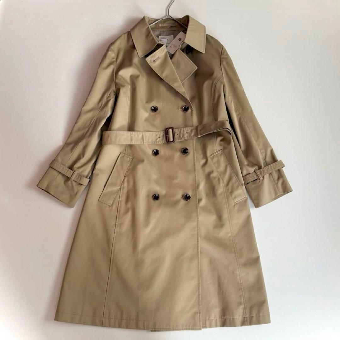 新品✨48サイズ✨23区　コットンポリエステルギャバジン ロングトレンチコート