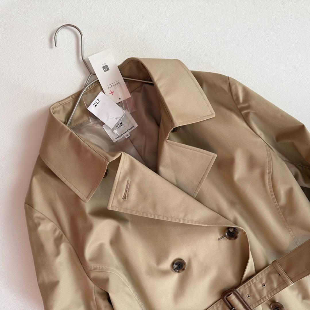 新品✨48サイズ✨23区　コットンポリエステルギャバジン ロングトレンチコート