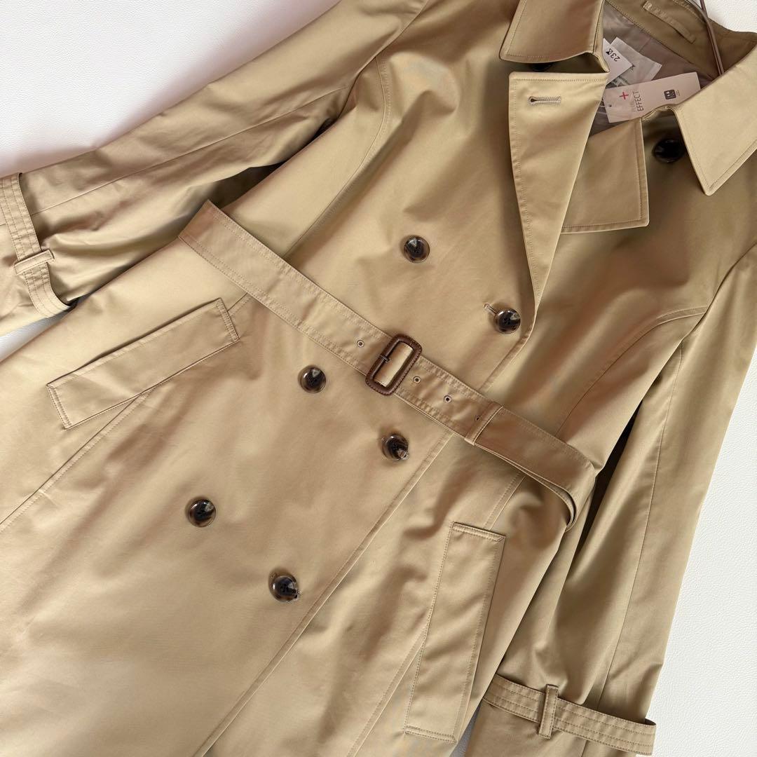 新品✨48サイズ✨23区　コットンポリエステルギャバジン ロングトレンチコート