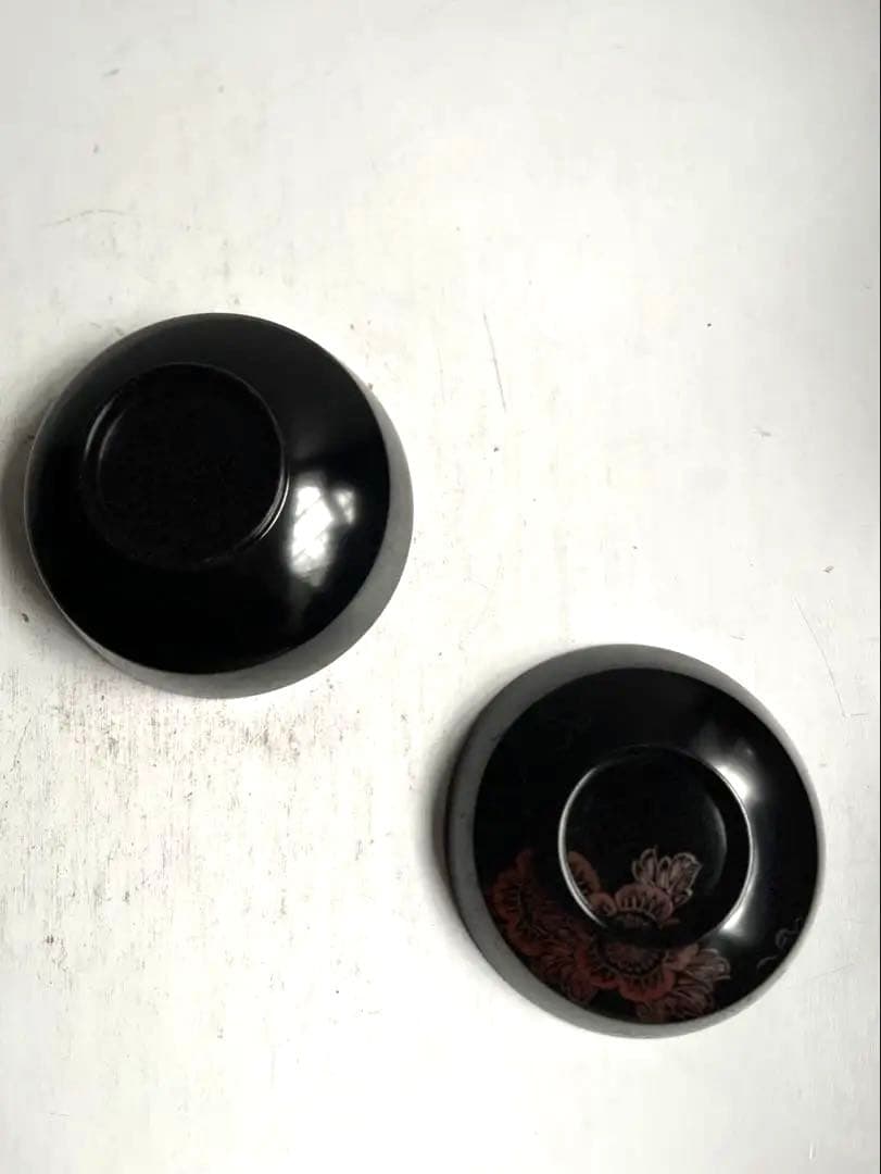 【yui＊様リクエスト】228 美術漆器 輪島塗 お椀 4点 堅牢優美布着保証