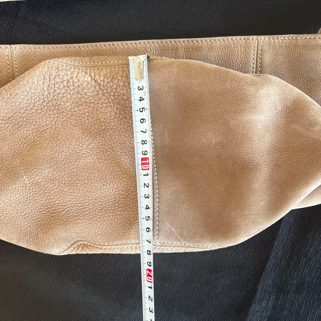 COACH ベージュ レザー ショルダーバッグ　オールドコーチ